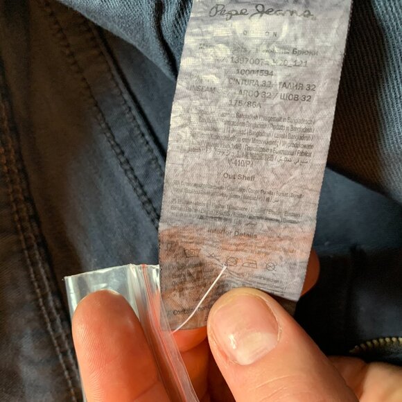 Navy Pepe Jeans trousers, W-32, L-34 - Picture 14 of 16